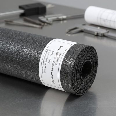 Lebar 100mm Brake Lining Roll ISO9001 Bersertifikat Bahan Non Asbestos Dirancang untuk Kompatibilitas Sistem Brake Superior