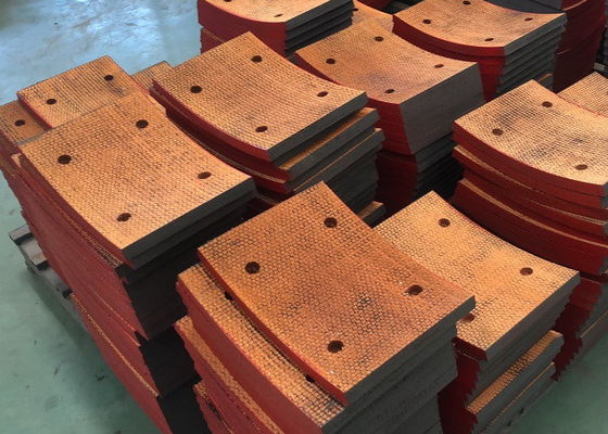 Blok Rem Woven Berkinerja Tinggi Pad Rem Friction Lining Lining Rem Woven