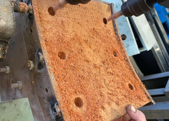 Blok Rem Rig Pengeboran Bahan Blok Rem Woven Resin untuk Brek Pengemudi Tumpukan