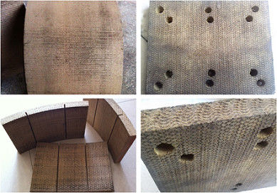 Blok Rem Jalan Pengeboran Sumur Minyak Woven Brake Linings Untuk Mesin Bor