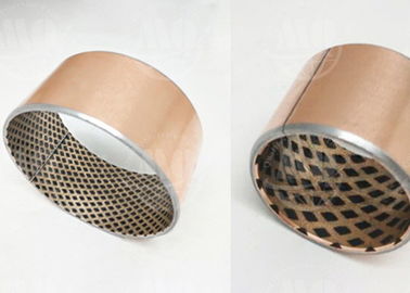 Oilless Embed Graphites Oil Free Bronze Sleeve Bushings Dissipasi Panas Tinggi