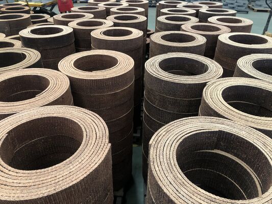 Material lapisan gesekan industri tenun dengan kawat kuningan resin material lapisan rem tenun